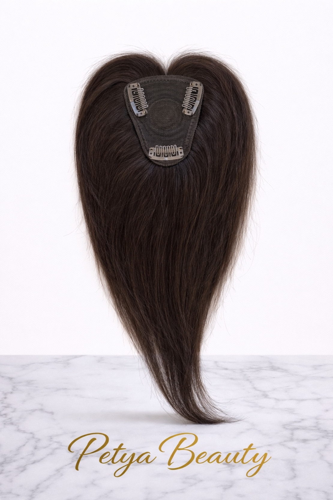 Тупе - 100% естествен косъм – Модел МИНИ - Кестеняво /фино/