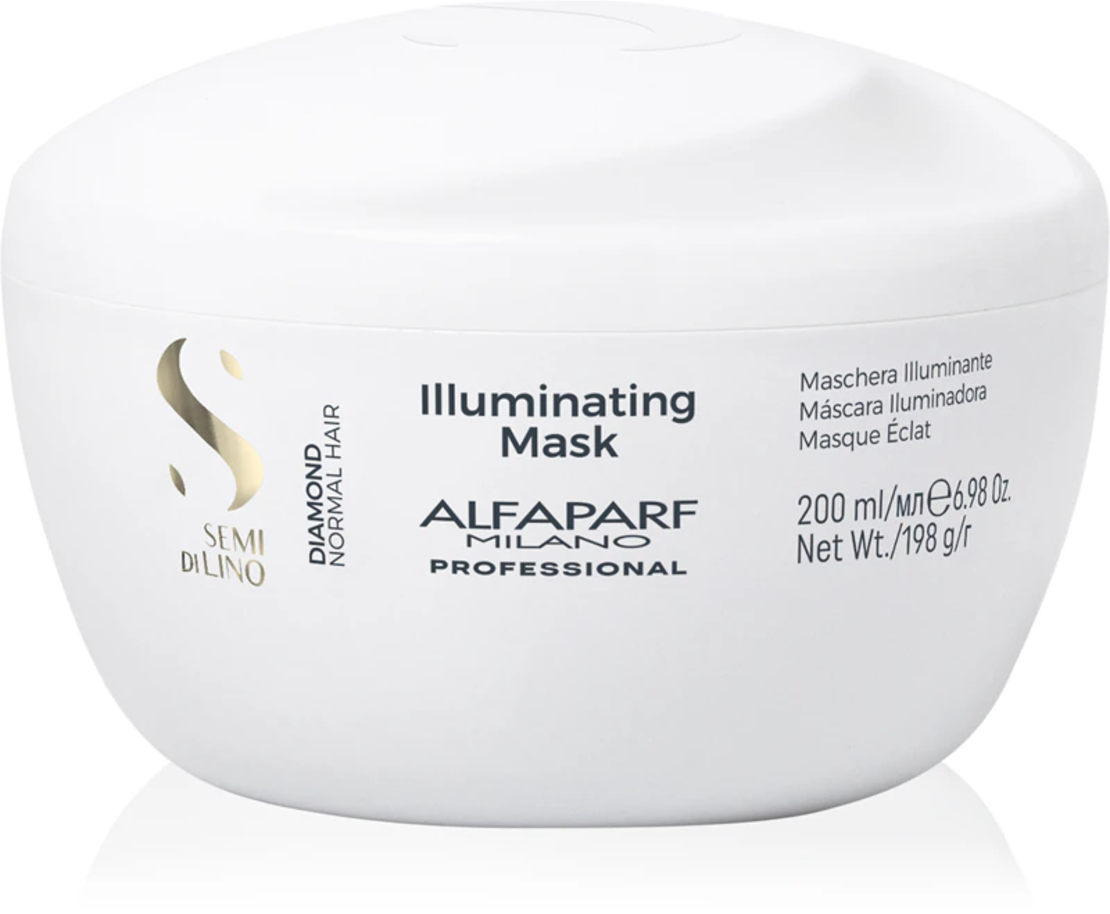 Маска за диамантен блясък ALFAPARF SEMI DI LINO DIAMOND ILLUMINATING MASK 200ml