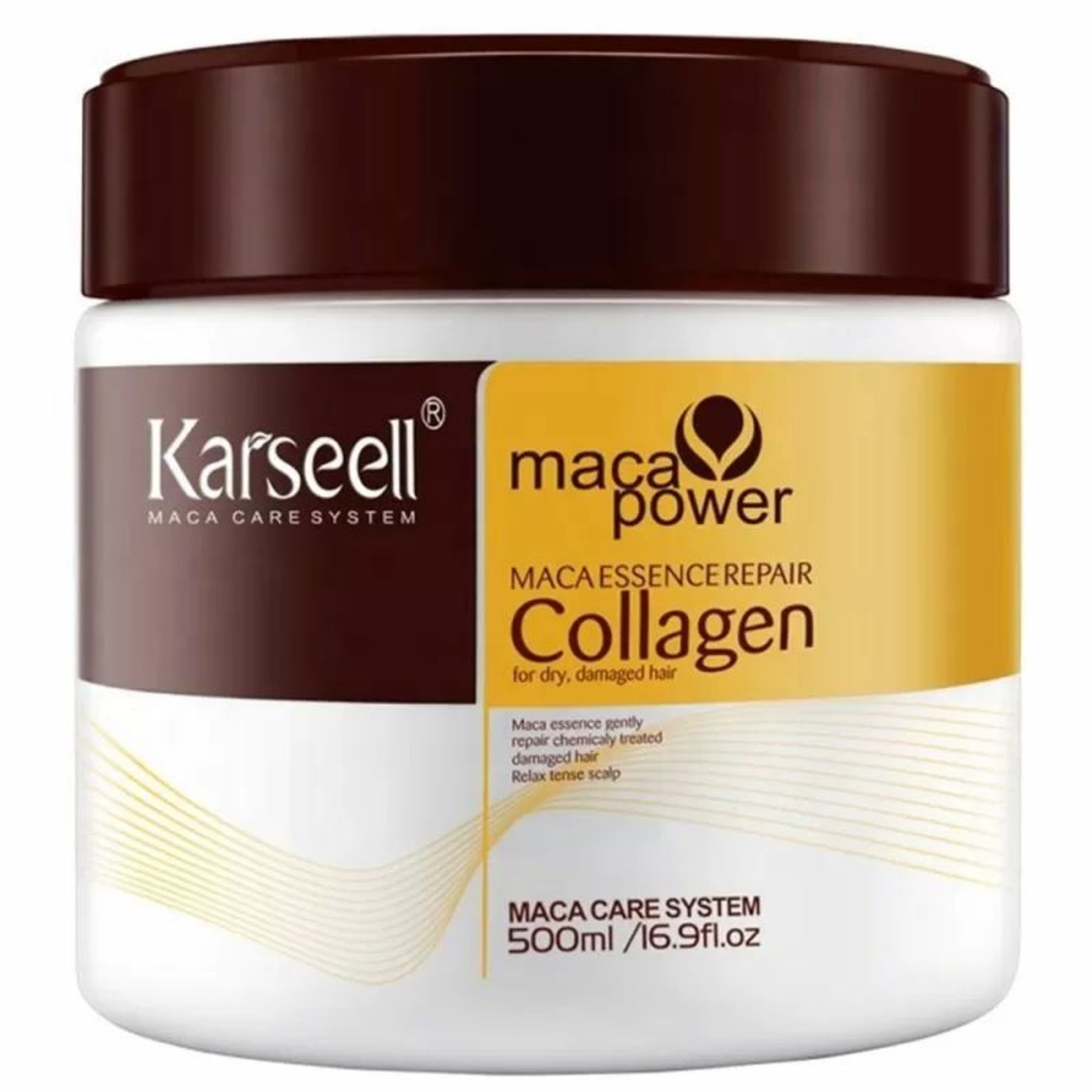 Натурална възстановяваща маска за коса с колаген Karseell Collagen Hair Mask 500 ml