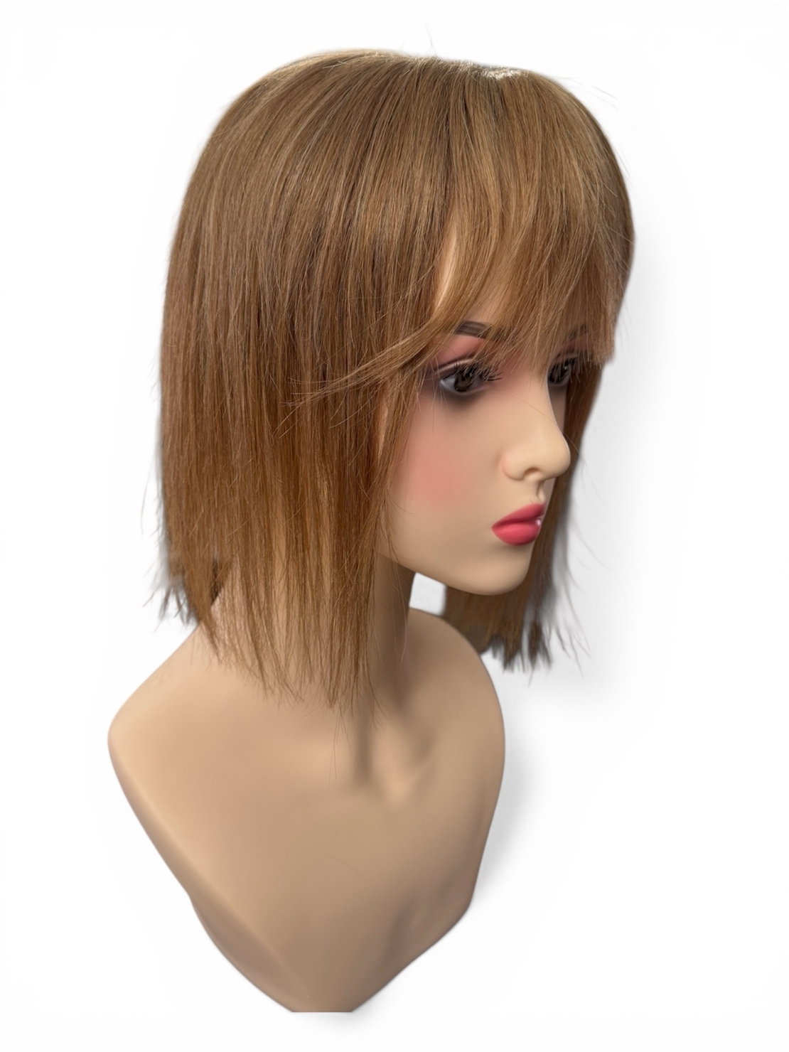 Тупе - 100% естествен косъм – Модел СТАНДАРТ - Тъмно русо 30см