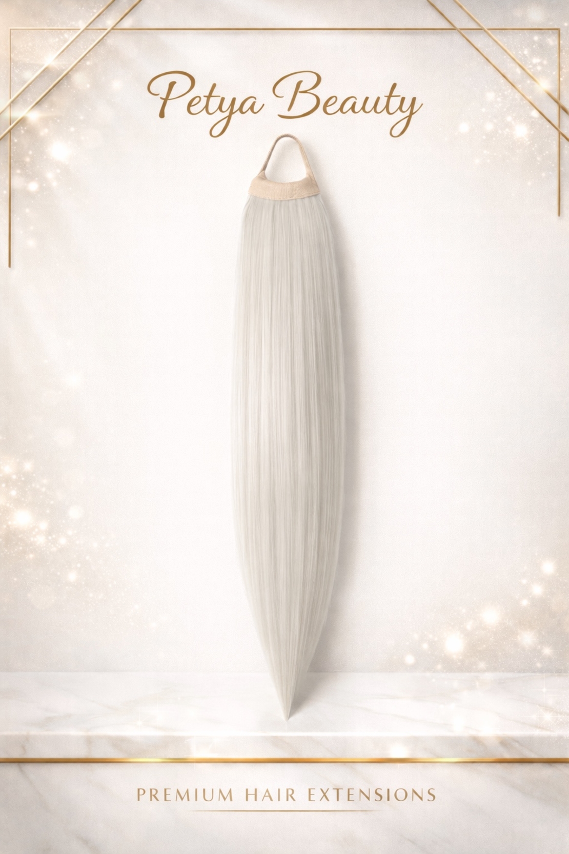 Нов вид Опашка с ластик - Светло сиво