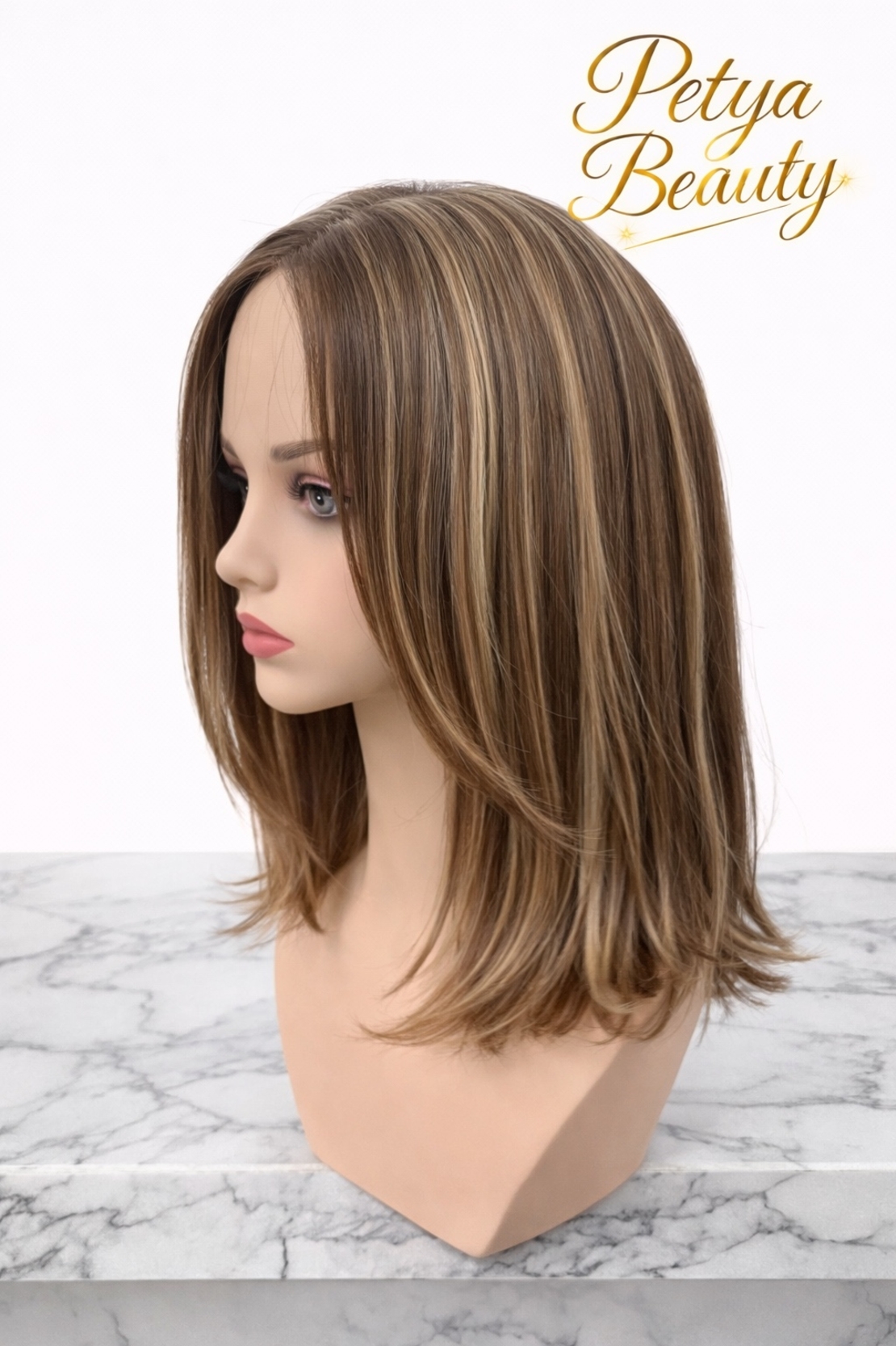 Перука - ПЛАМЕНА - РЕАЛИСТИЧЕН скалп