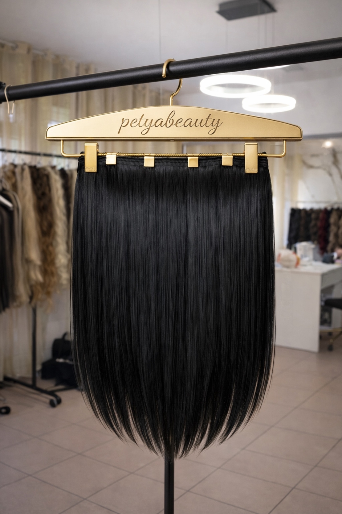 Комплект екстеншън от 4 части в цвят - ЧЕРЕН /200 грама/