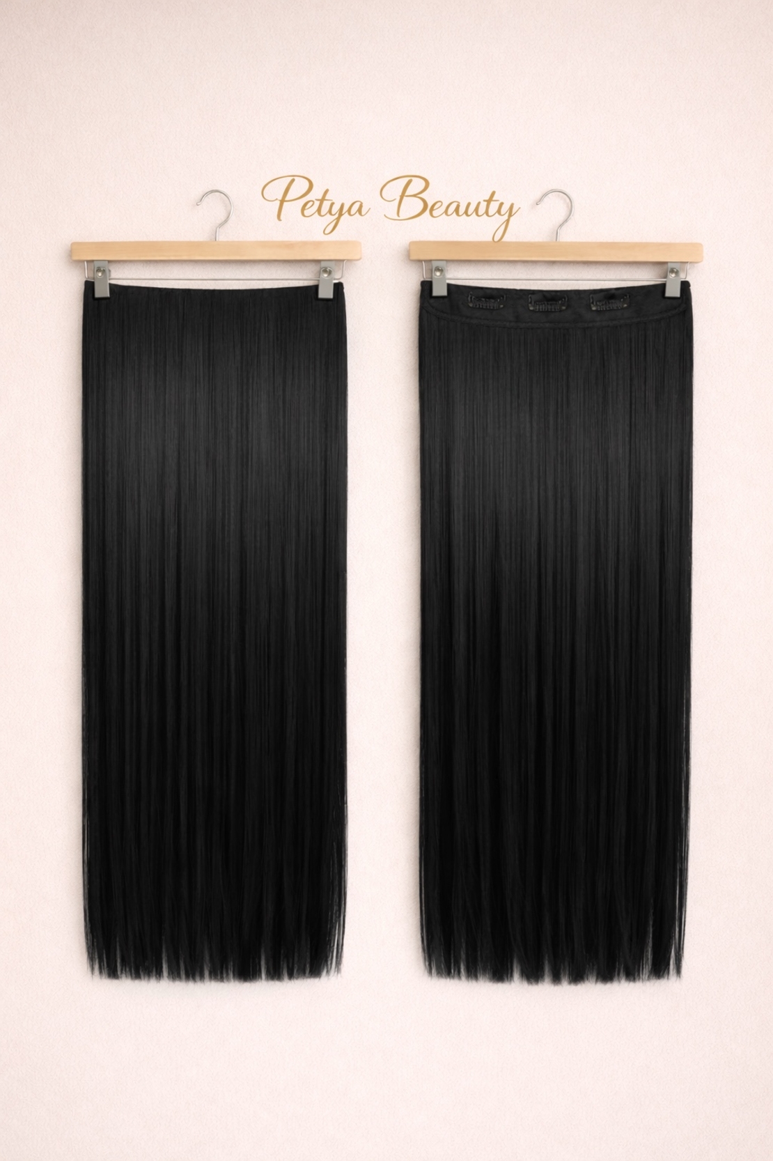 Екстеншън на цял ред - ЧЕРЕН - 60см.