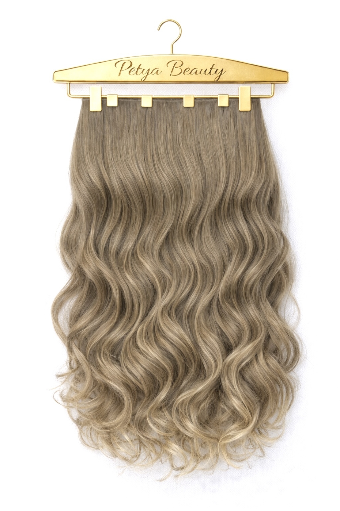 Екстеншън на цял ред /ПРЕМИУМ/ - БЕЖОВО РУСО (ВЪЛНИ)