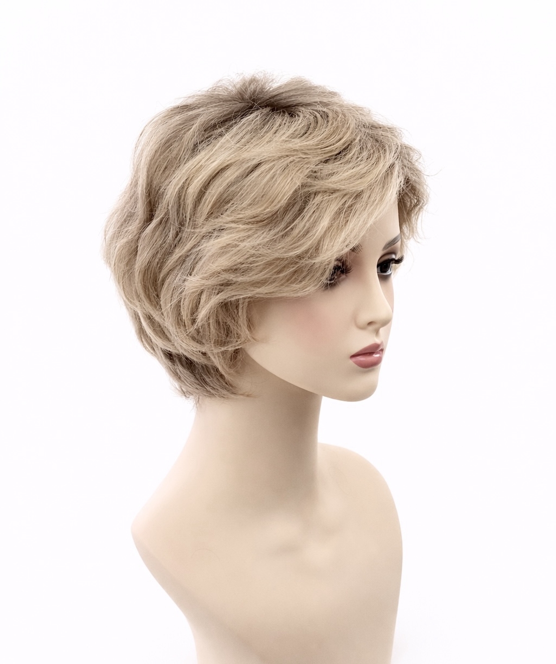 Перука - 100% естествен косъм - БЕЛА