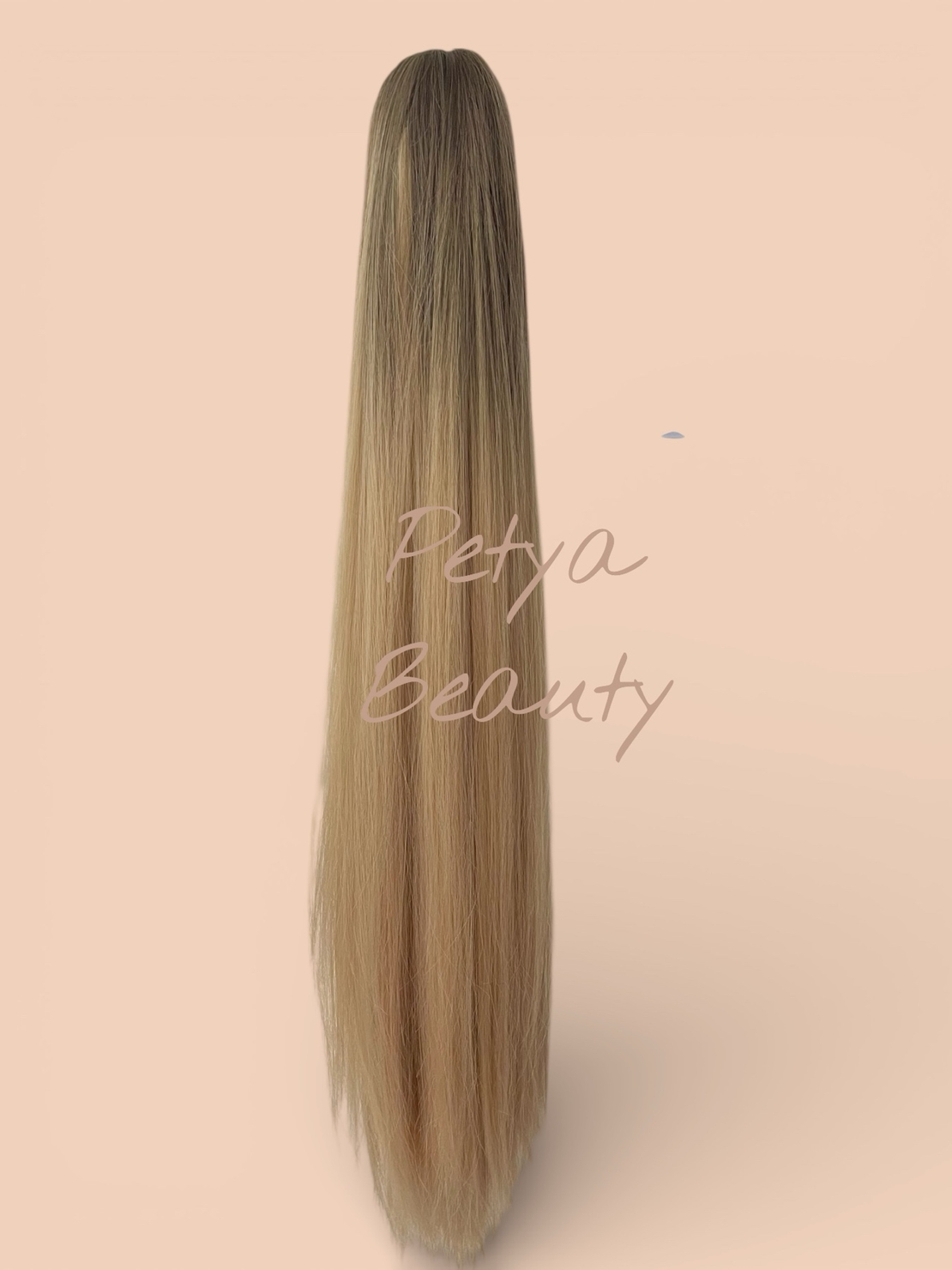 PREMIUM - Луксозна опашка - РУСО С ЕСТВЕСТВЕН КОРЕН с мрежа и ластик