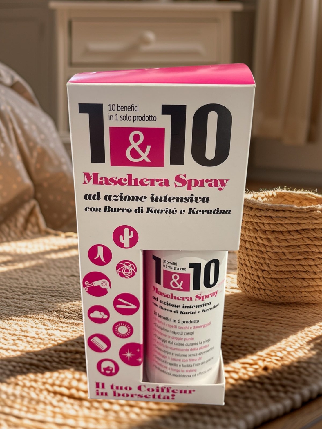 MASCHERA SPRAY 1 VS 10 – Спрей реконструктор за коса с 10 действия осигурени от един продукт