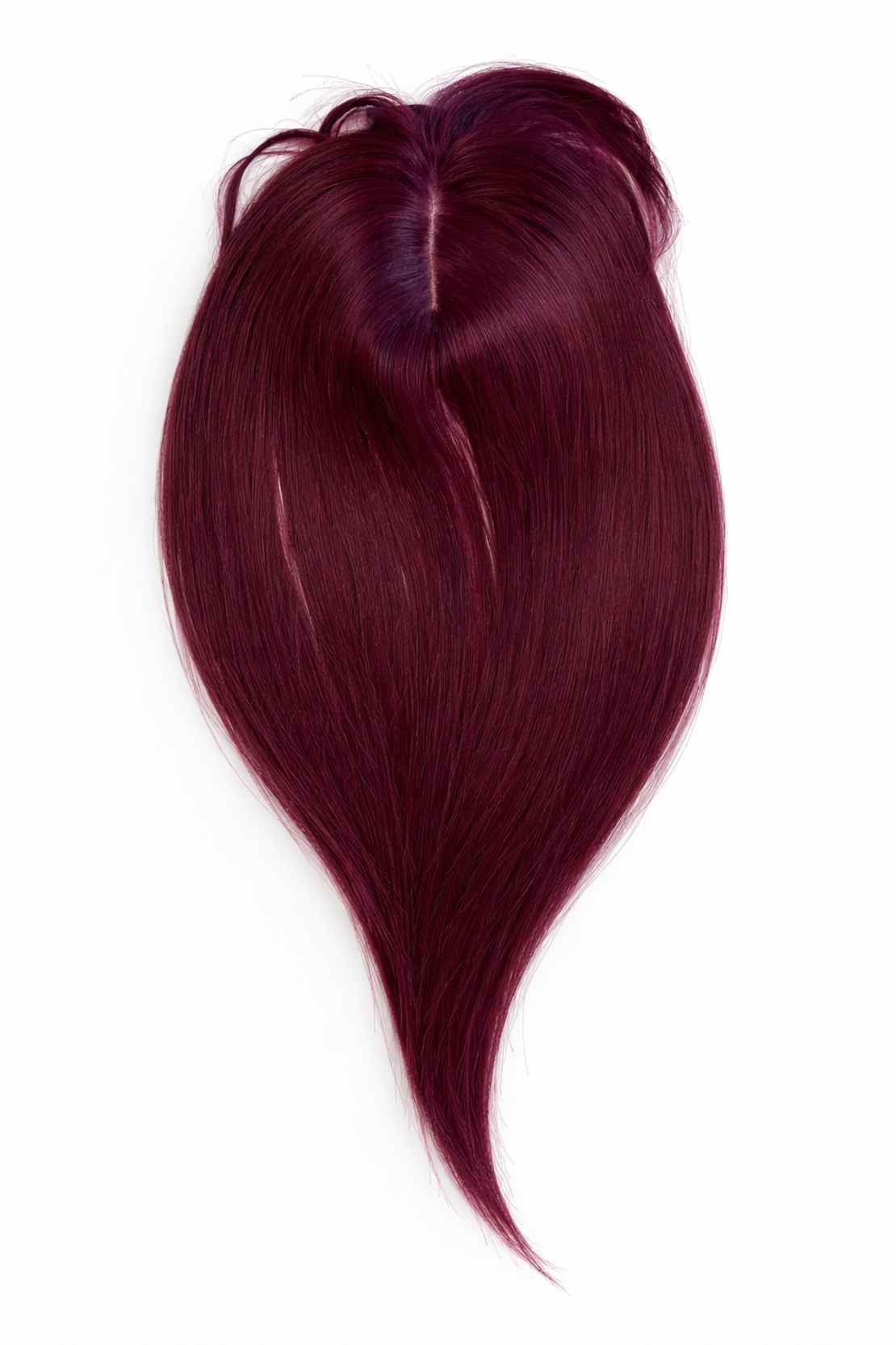 Тупе - 100% естествен косъм – Модел МИНИ - Вишнево червено 35см