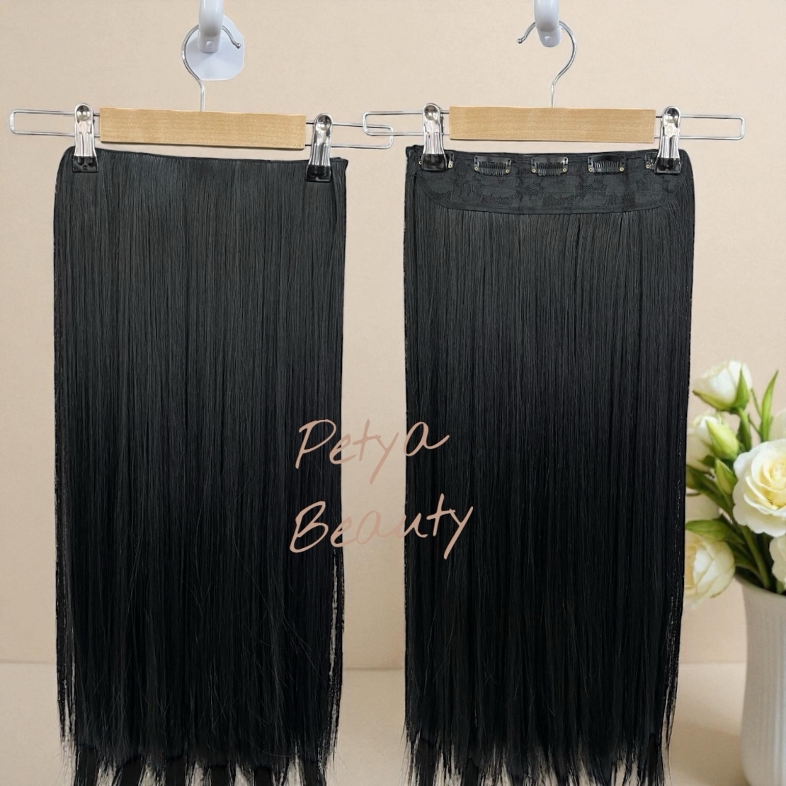 Екстеншън на цял ред - ЧЕРЕН - 60см.