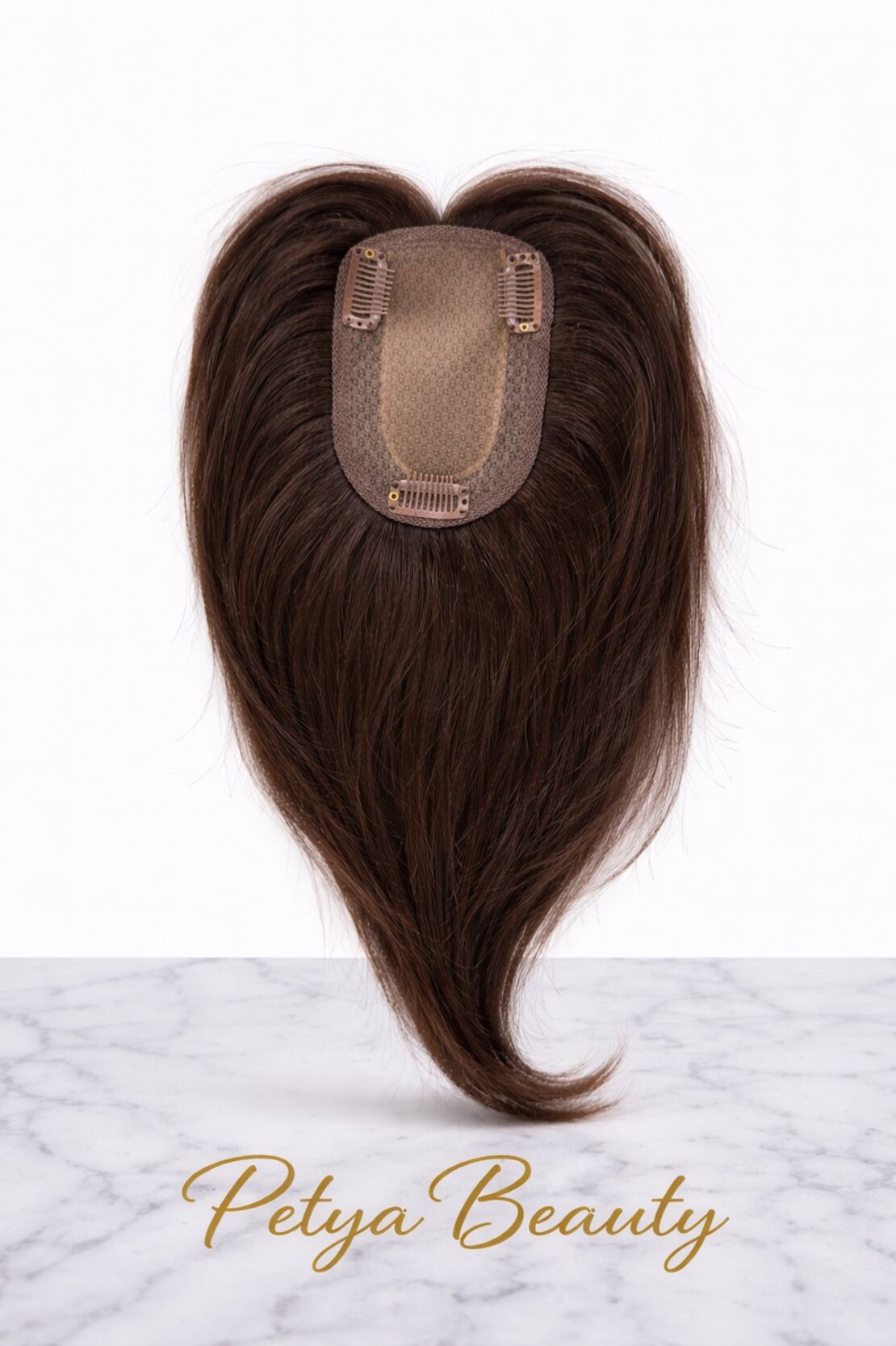 Тупе - 100% естествен косъм – Модел МИНИ - Кафяво No:5