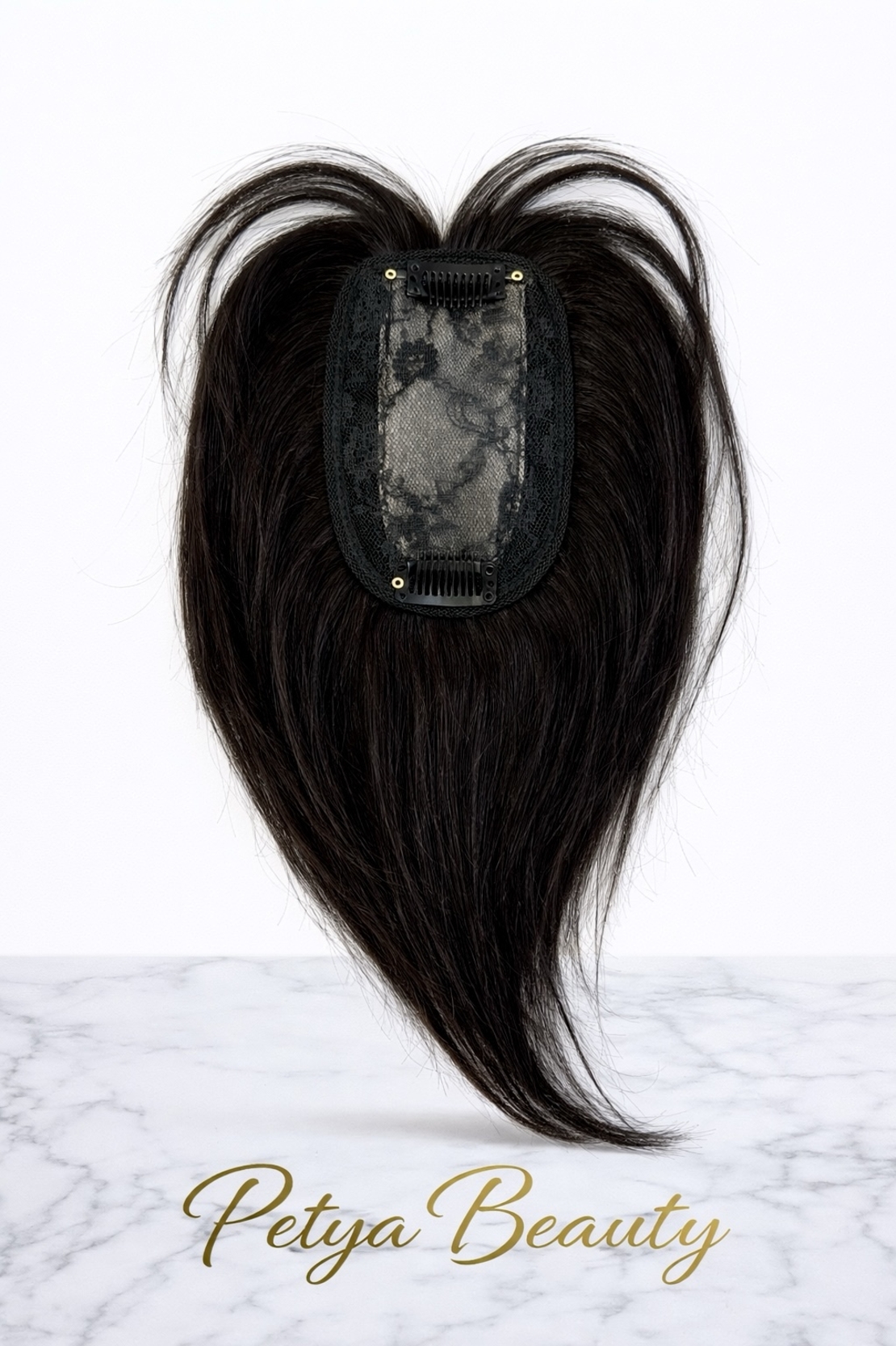 Тупе - 100% естествен косъм – Модел МИНИ - Тъмен кестен