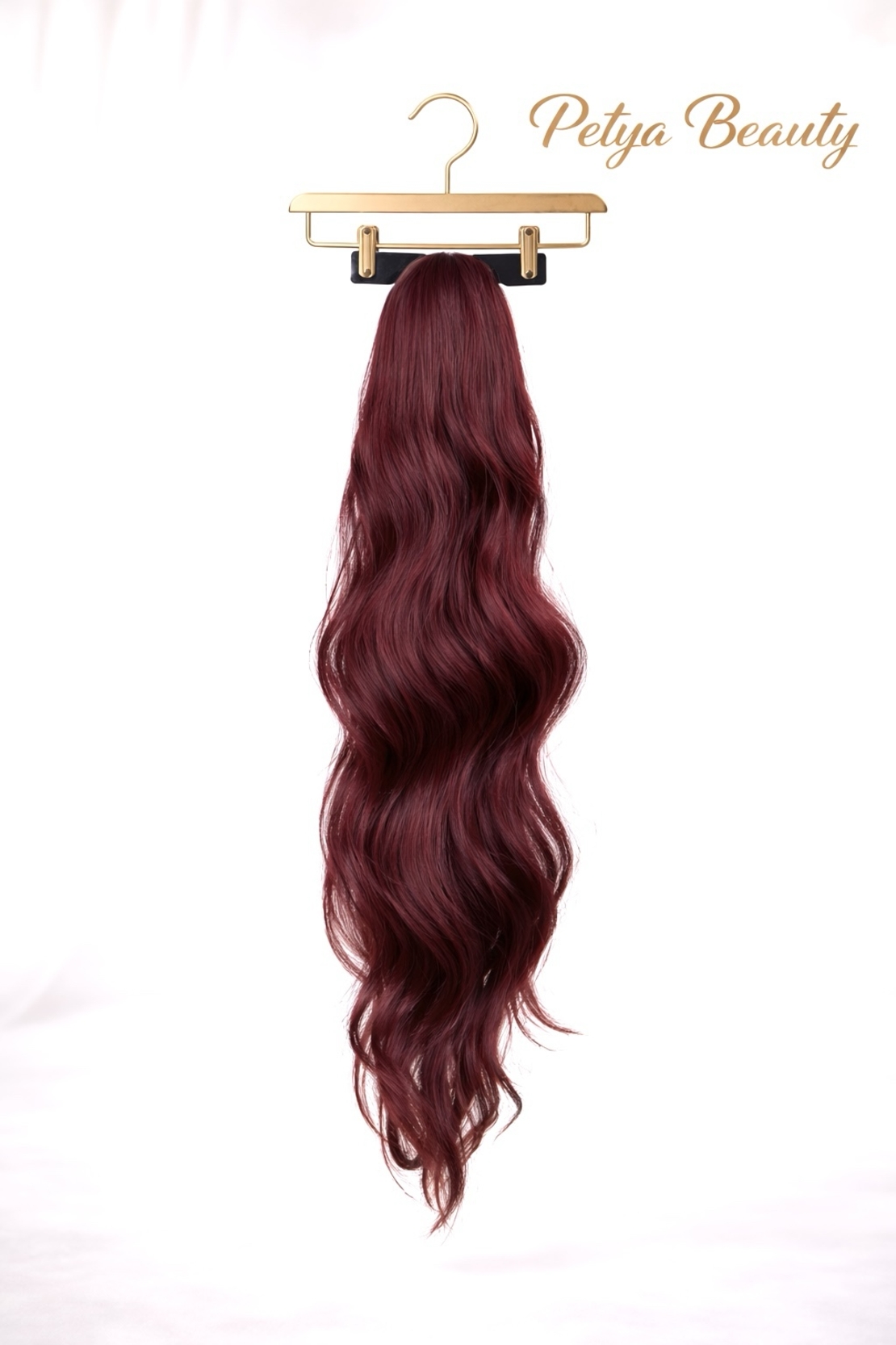 Опашка с шнола - Бургунди вълни