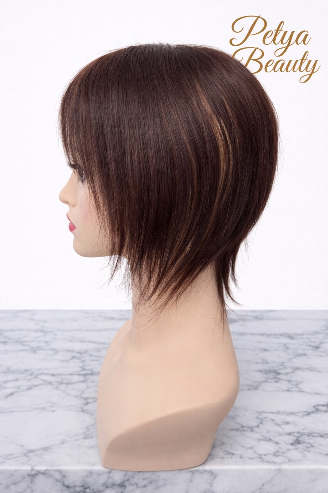 Тупе - 100% естествен косъм – Модел МИНИ - Кафяво No:5