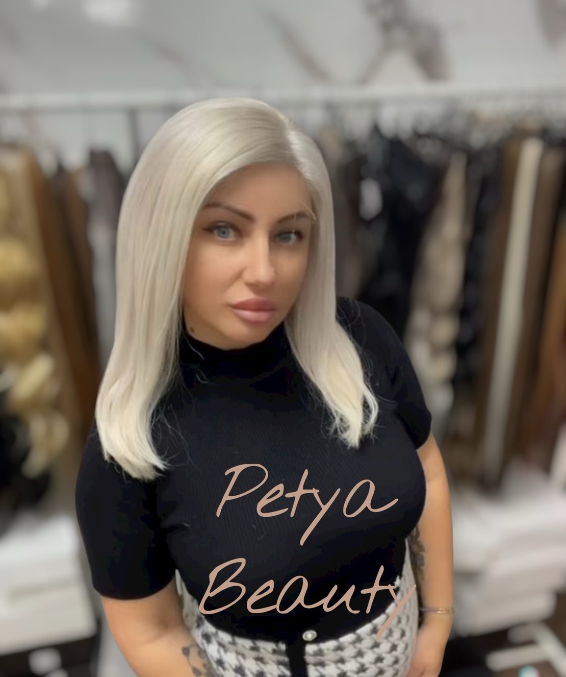 Перука - 100% естествен косъм - КАТРИН