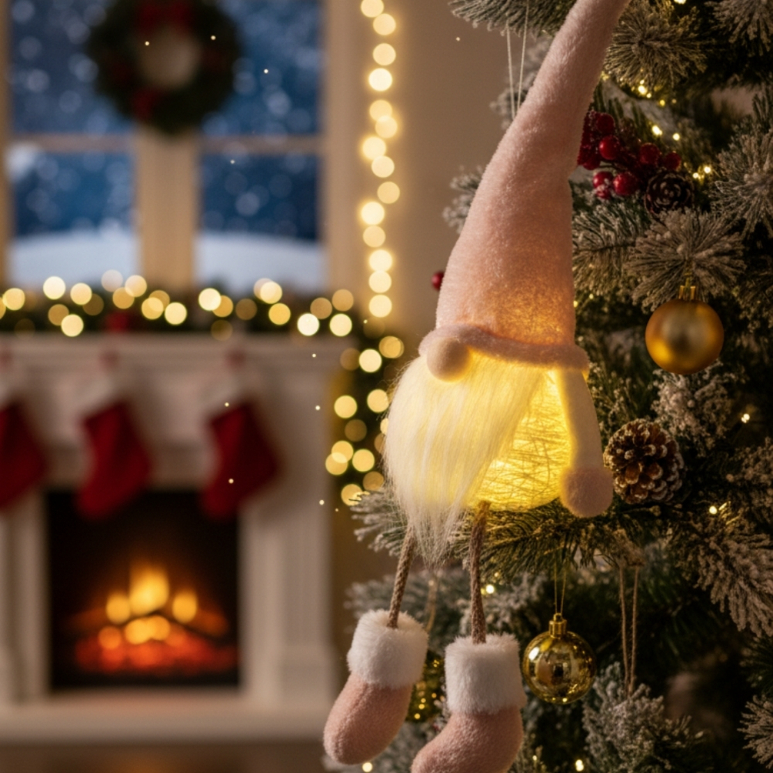 Коледен гном с магическо LED сияние