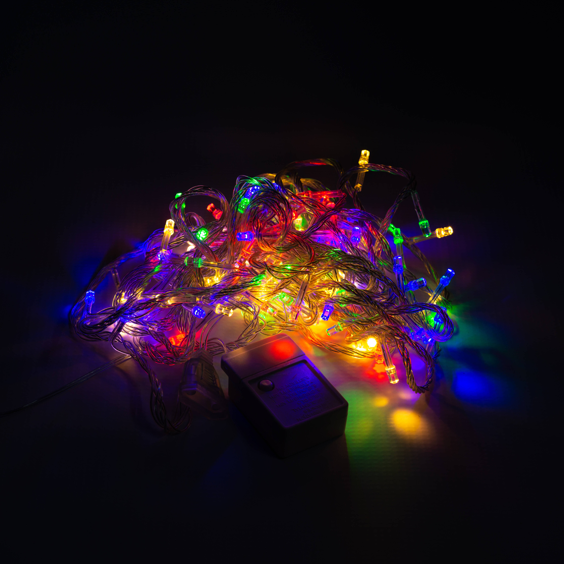 Коледни лампички кристал с удължител 10 метра 100 лампи