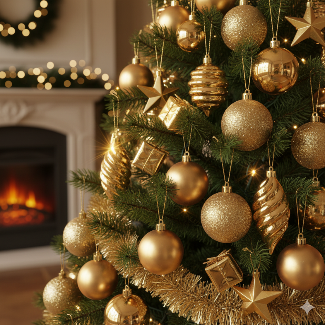 Комплект от орнаменти за елха - декорация за Коледа и Нова година