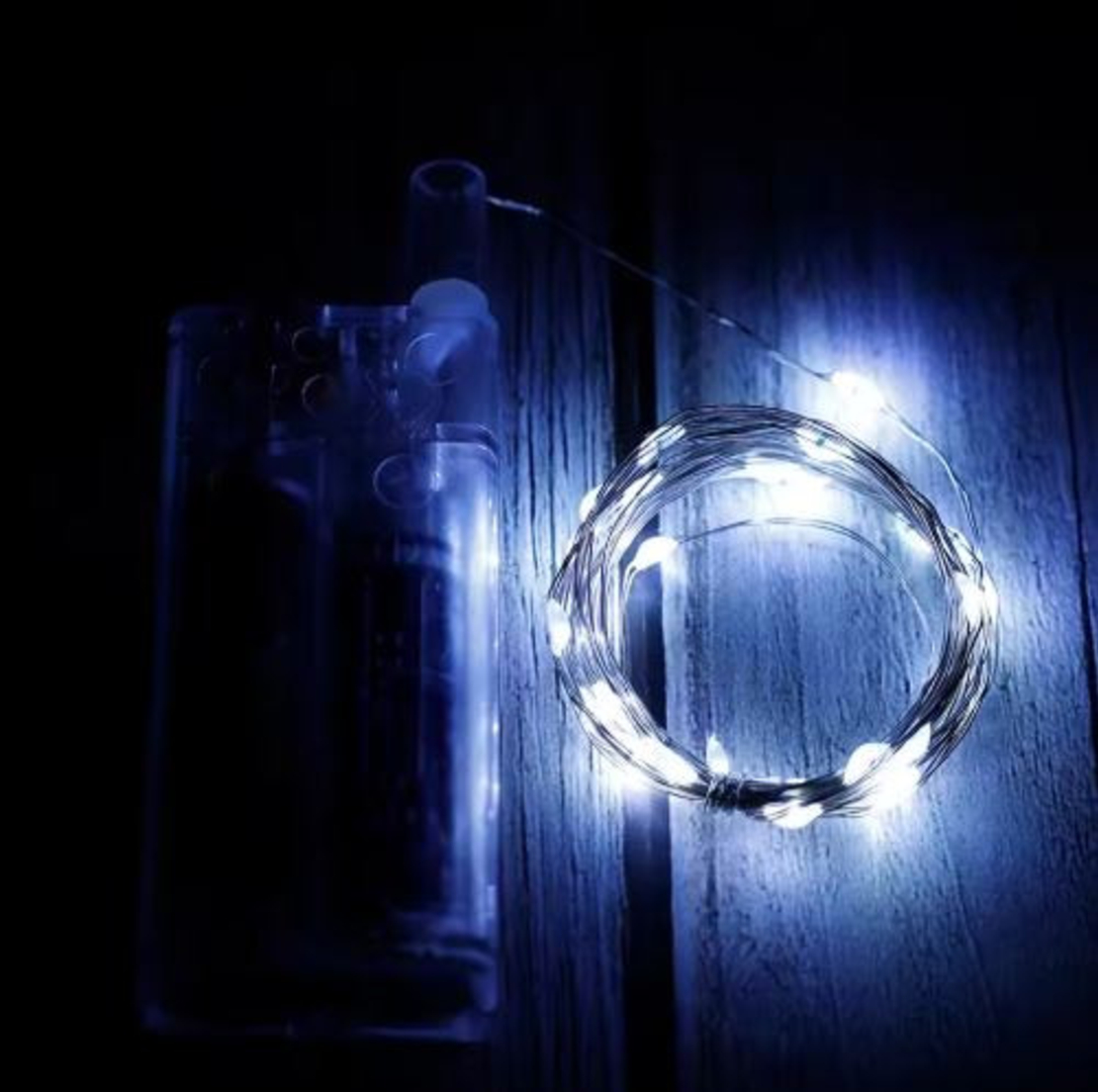 Коледни лампички на батерии в различни цветове