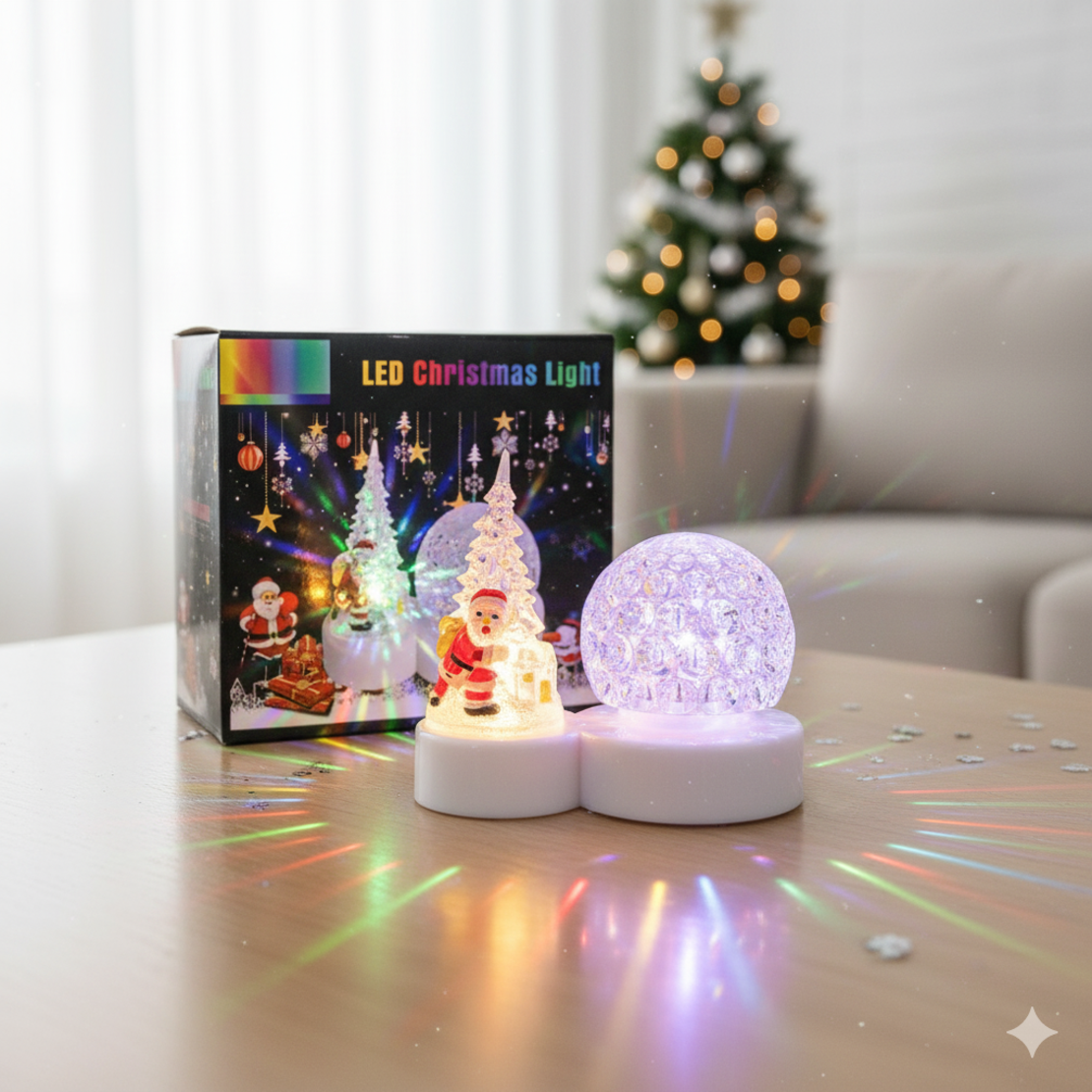 Коледна LED лампа с декоративни орнаменти