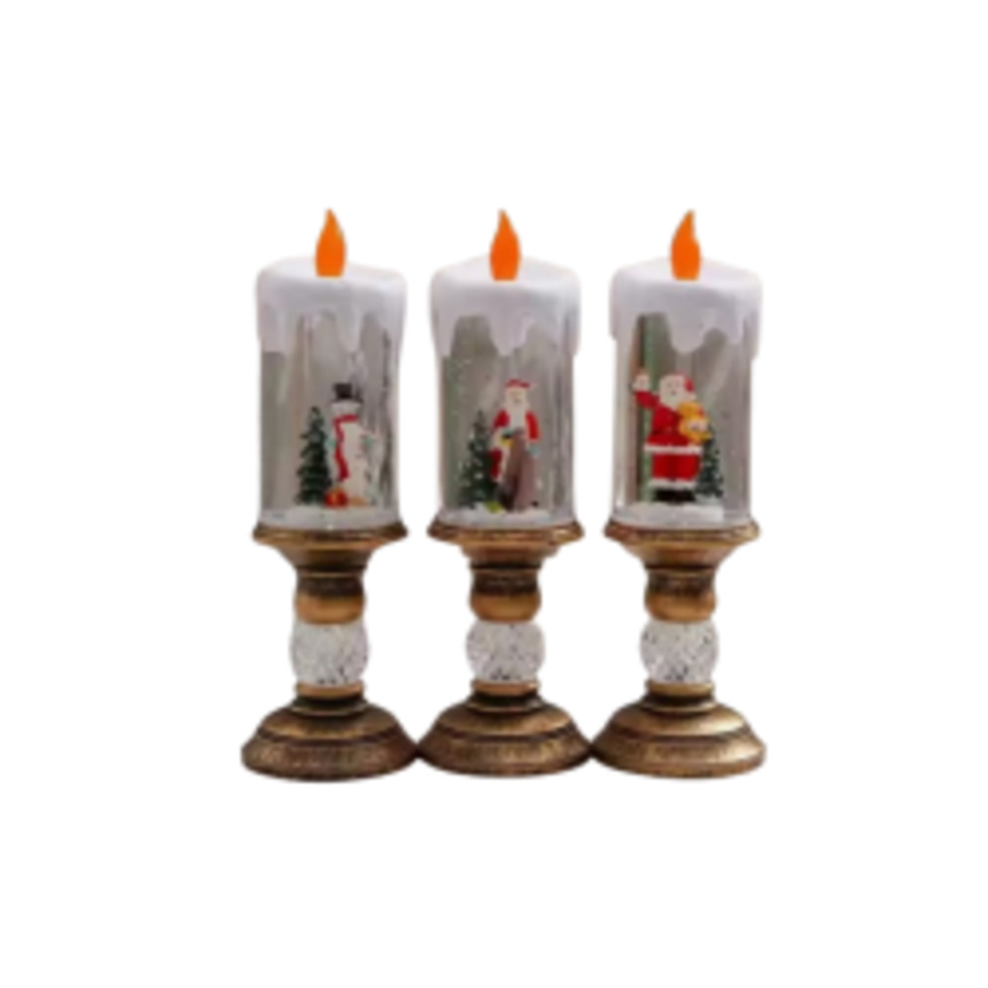 Коледна LED свещ с пламъче