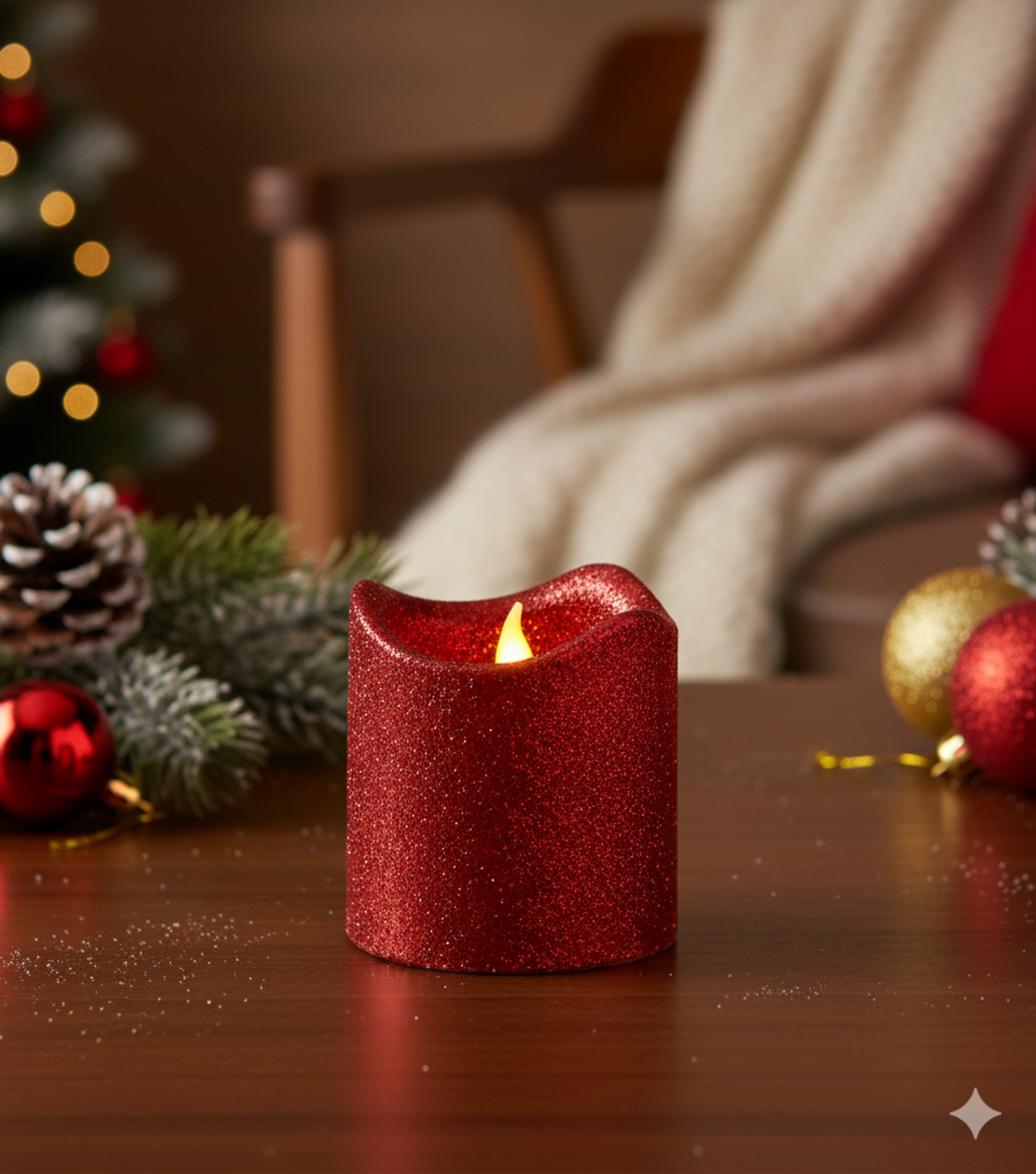 Мини LED Коледни свещи в компактен елегантен размер