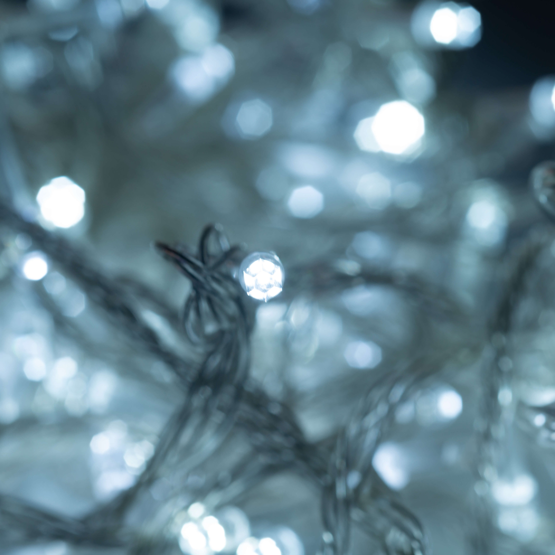 Коледни лампички кристал с удължител 10 метра 100 лампи