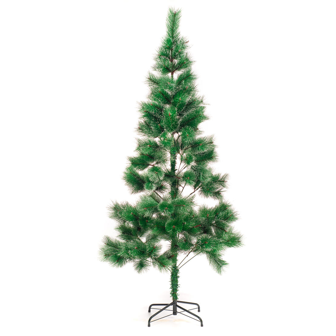 Заснежена Коледна елха с метална стойка