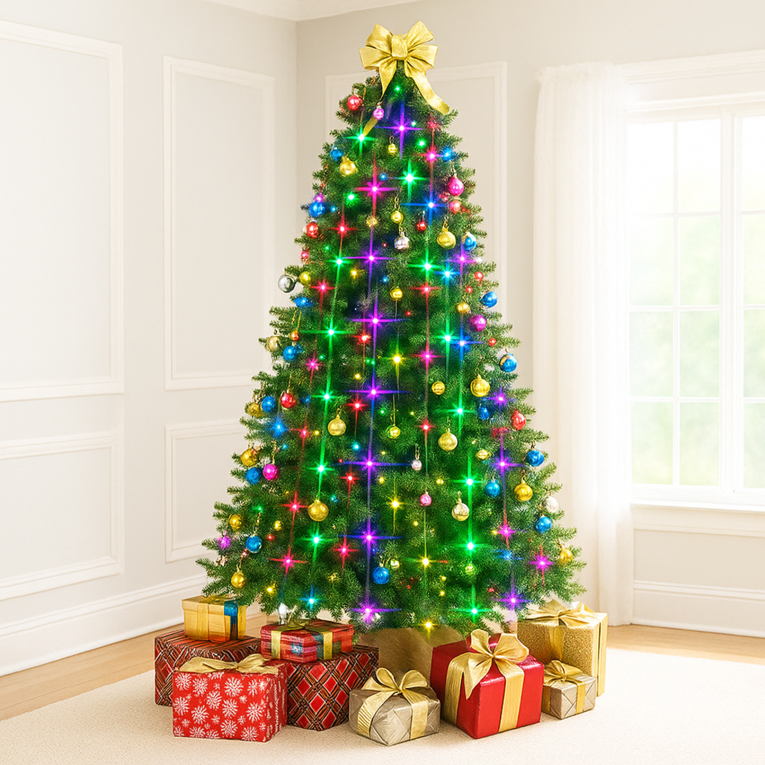 Коледни LED лампички за елха Star shower tree dazzler