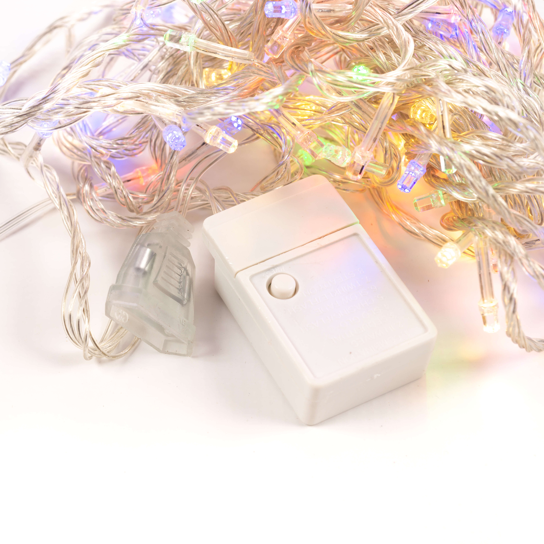 Коледни лампички кристал с удължител 10 метра 100 лампи