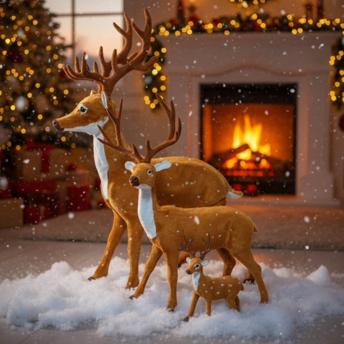 Елегантен коледен елен – перфектната празнична декорация