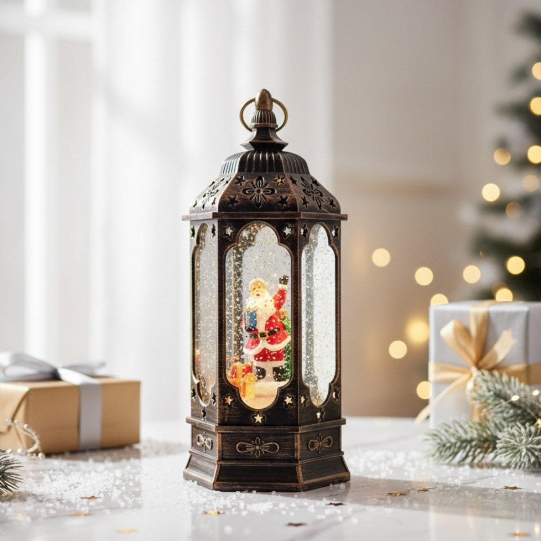 Коледен фенер с Дядо Коледа