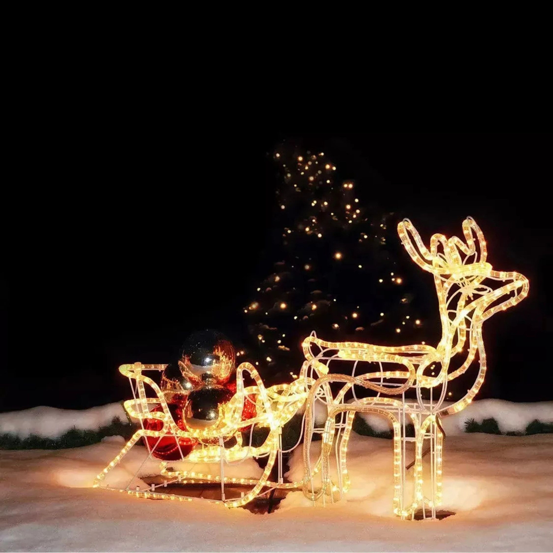 Светещ коледен кабел Многоцветен