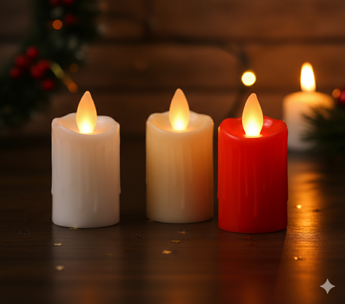 Миниатюрни LED Свещи - Перфектна Коледна декорация