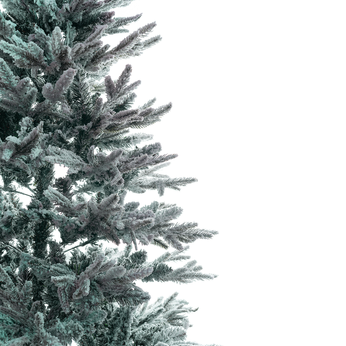 Изкуствена елха Kring Melbourne Цялата заснежена с метална стойка