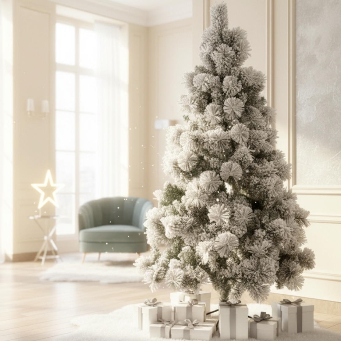 Коледна елха 4D най-новият модел за супер красива и стилна празнична визия