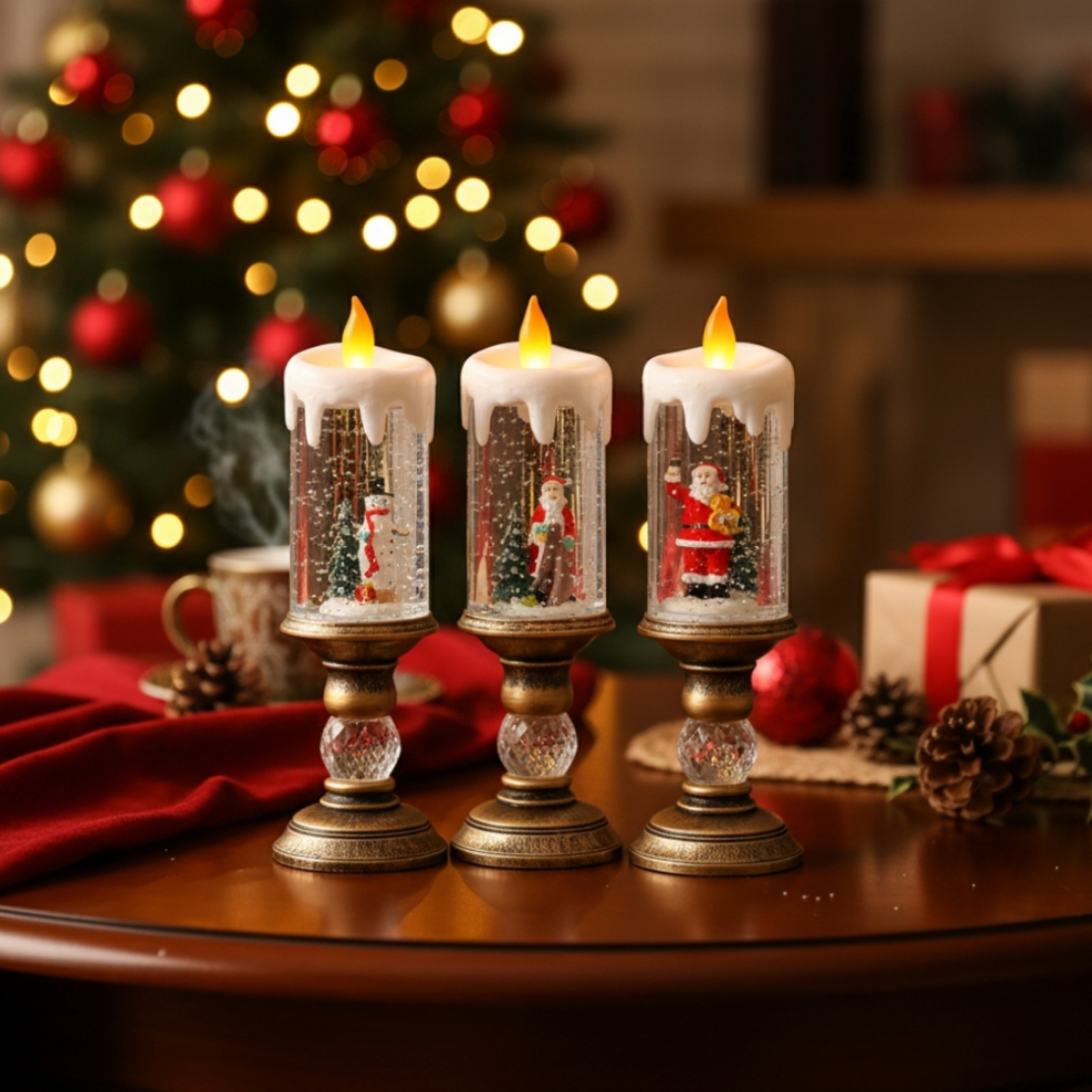 Коледна LED свещ с пламъче
