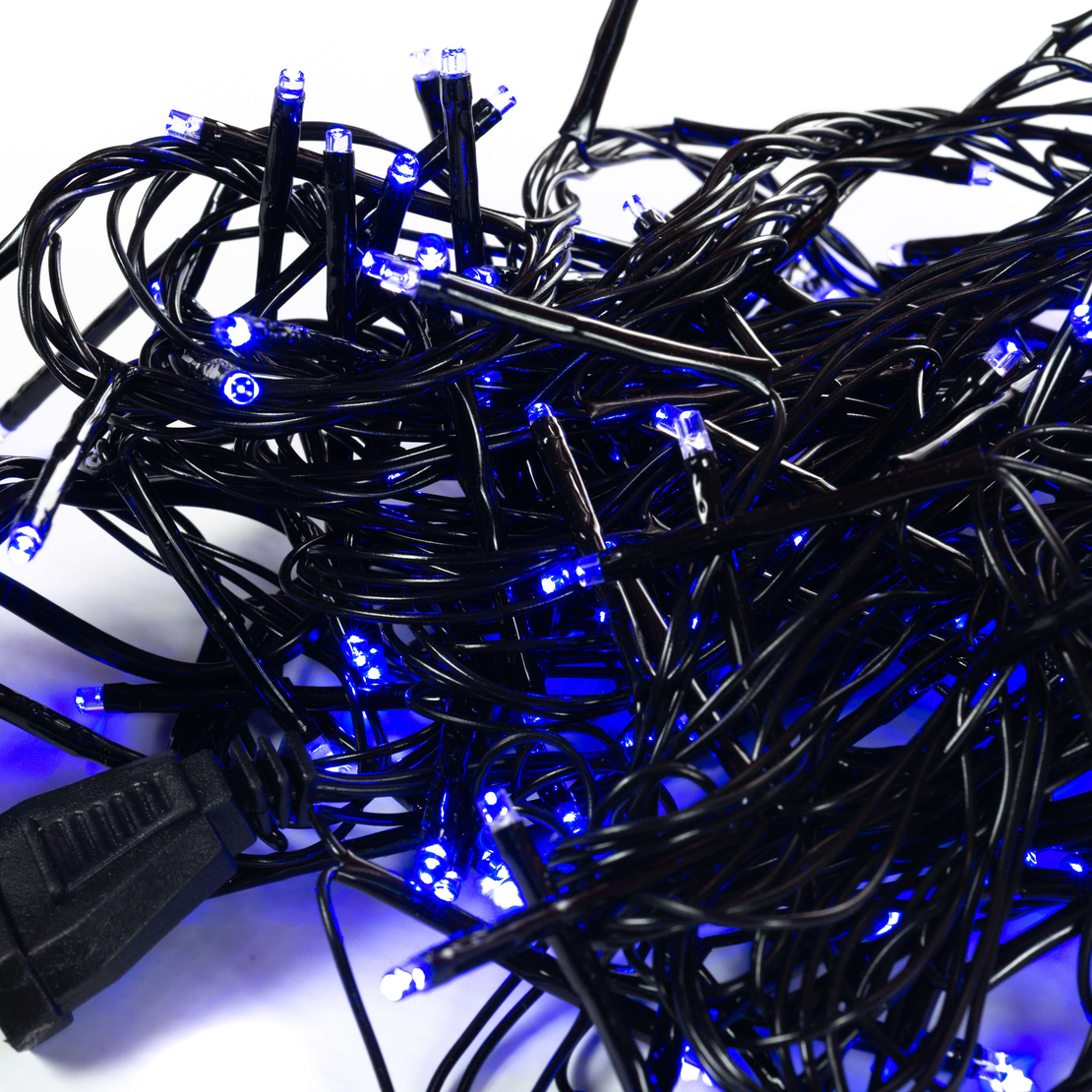 Коледни LED лампички смесен цвят 10 метра гирлянд