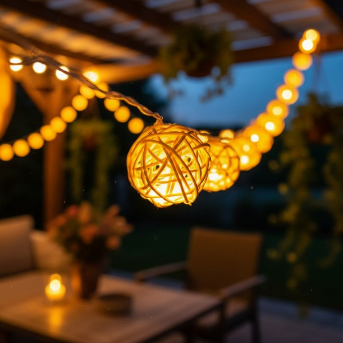 Коледни лампички – крушки с батерии