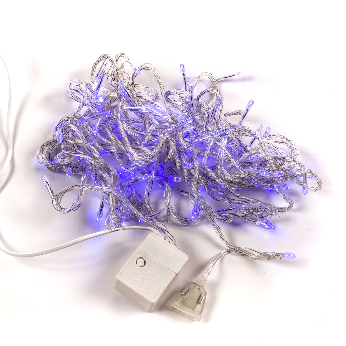 Коледни лампички кристал с удължител 10 метра 100 лампи