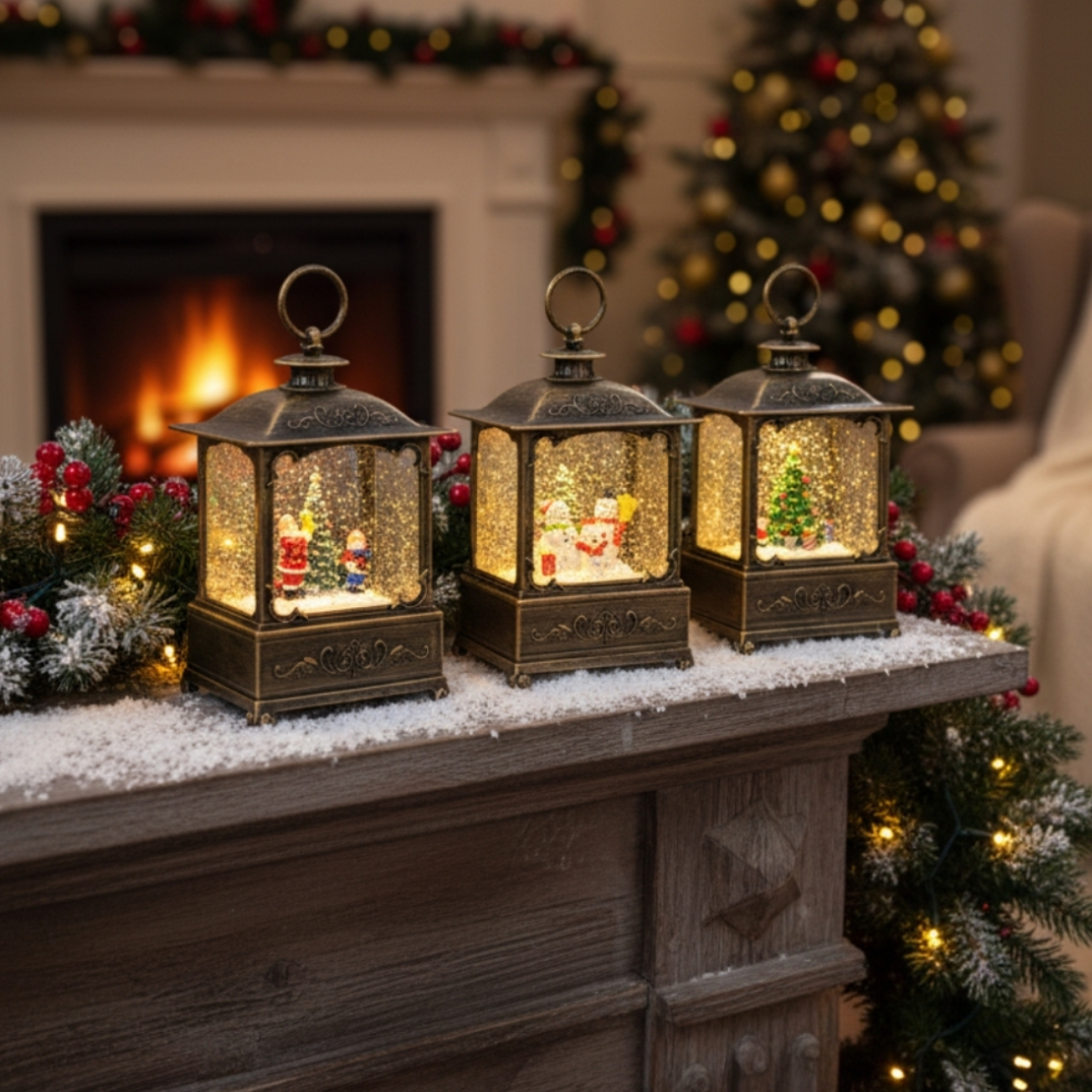 Коледен светлинен фенер