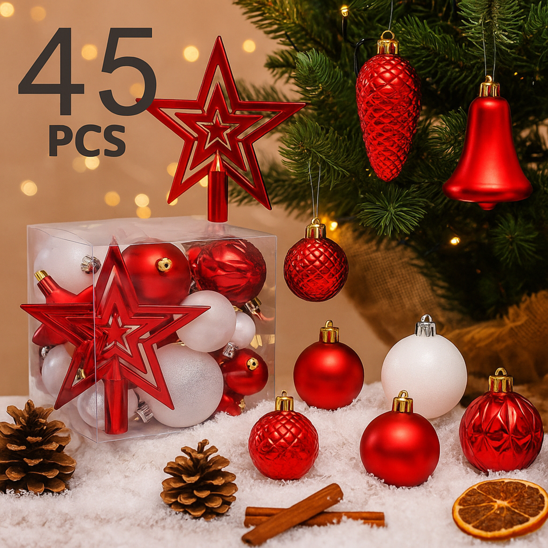 Коледна декорация 45 броя