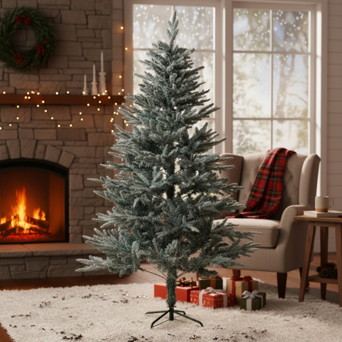 Изкуствена елха Kring Melbourne Цялата заснежена с метална стойка