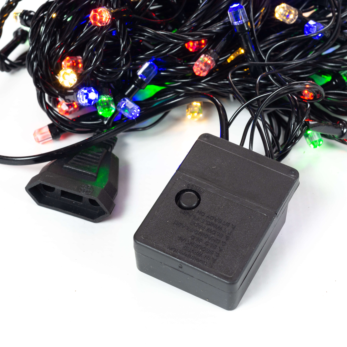 Коледни лампички кристал с удължител 10 метра 100 лампи