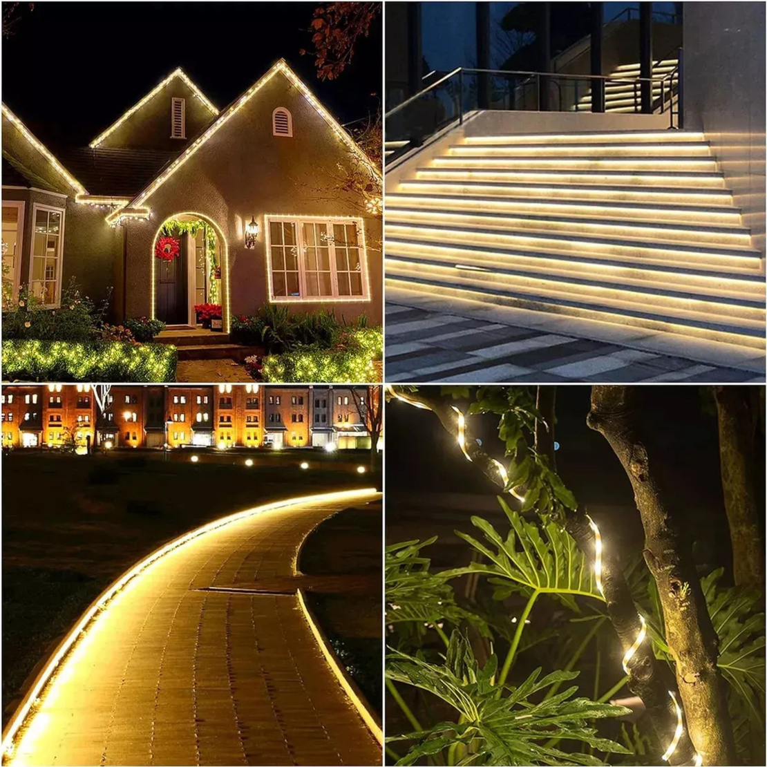 Светещ коледен кабел Многоцветен