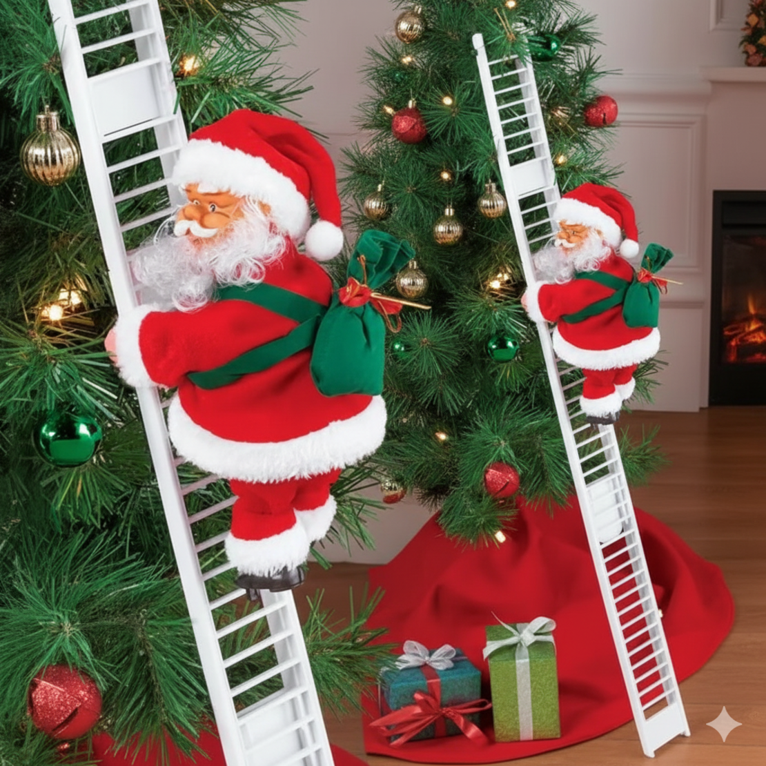 Електрическа играчка – катерещ се по стълба Дядо Коледа