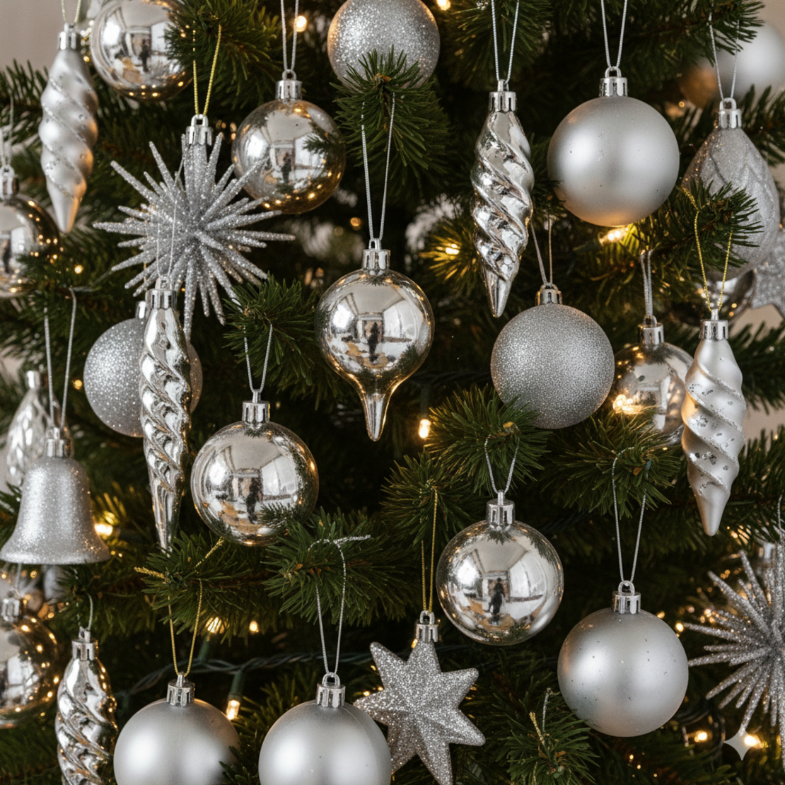 Комплект от орнаменти за елха - декорация за Коледа и Нова година