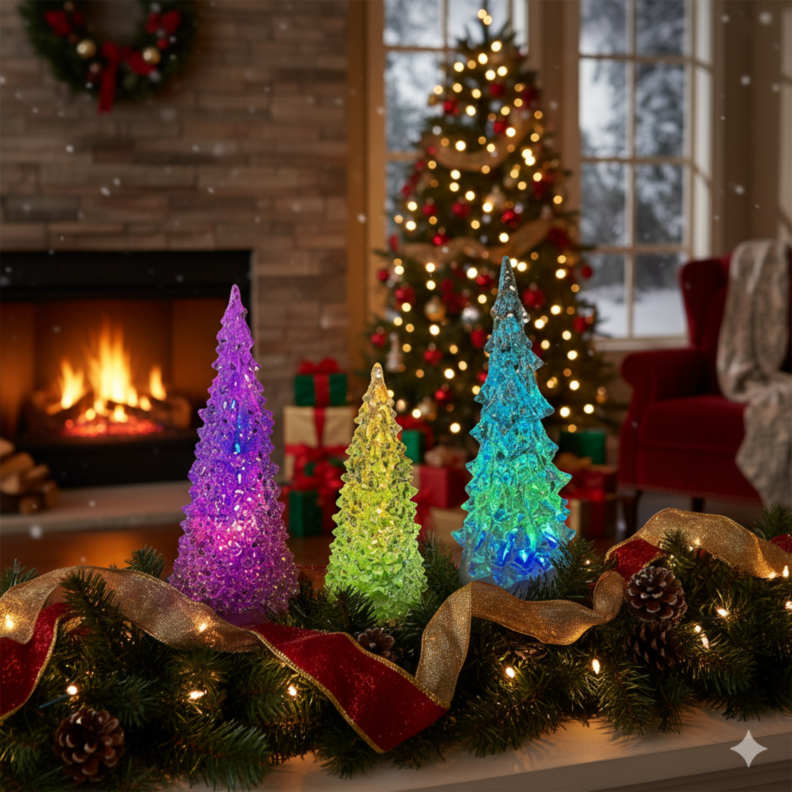 Магически светещи елхи с LED осветление T-4215