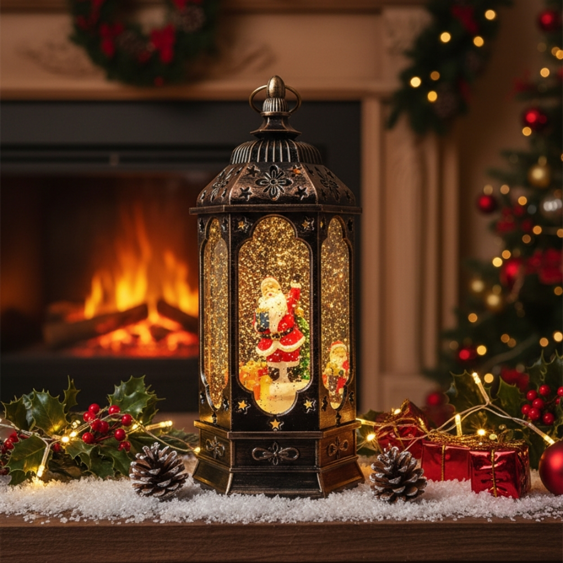Коледен фенер с Дядо Коледа