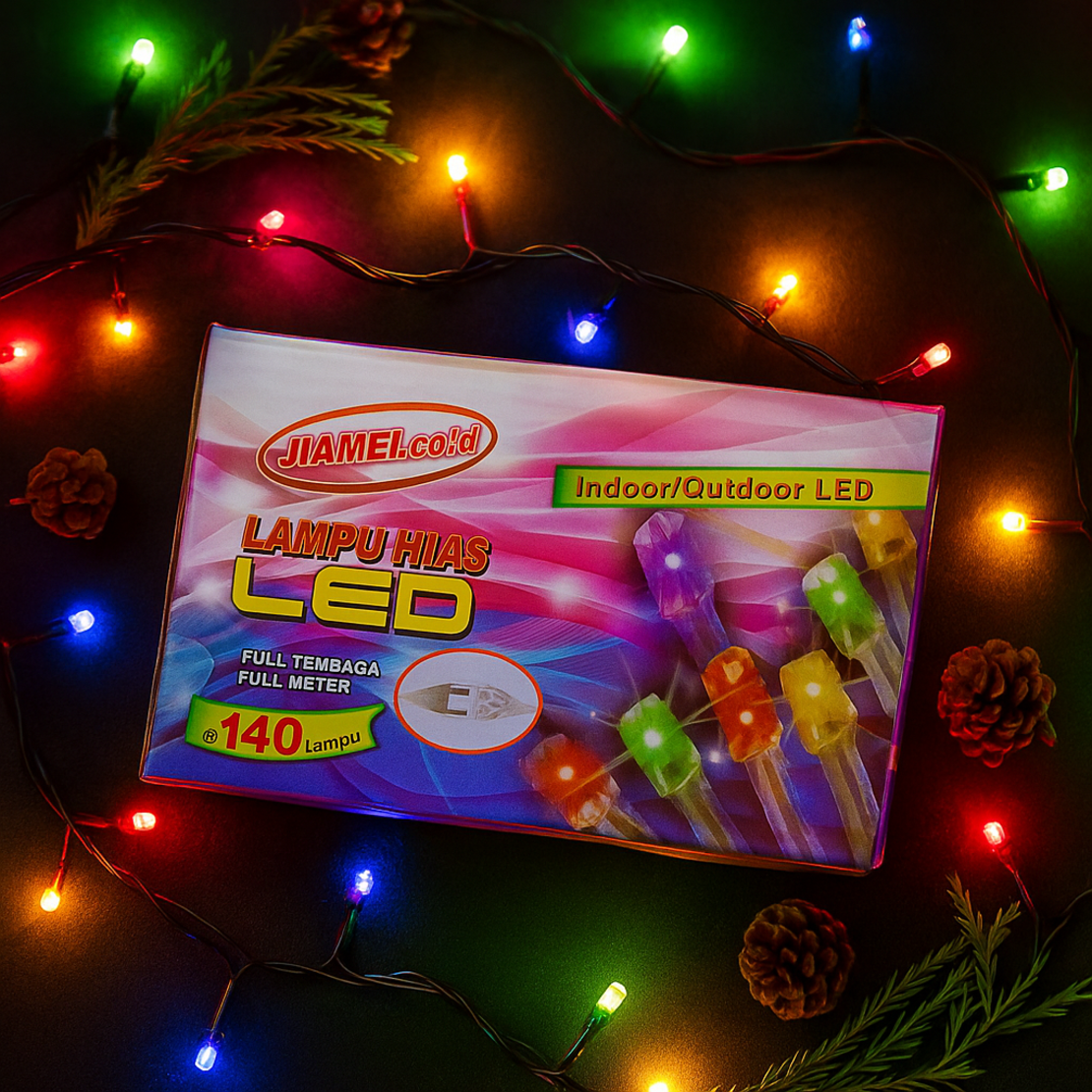 LED коледни лампички, 15 метра, 140 броя